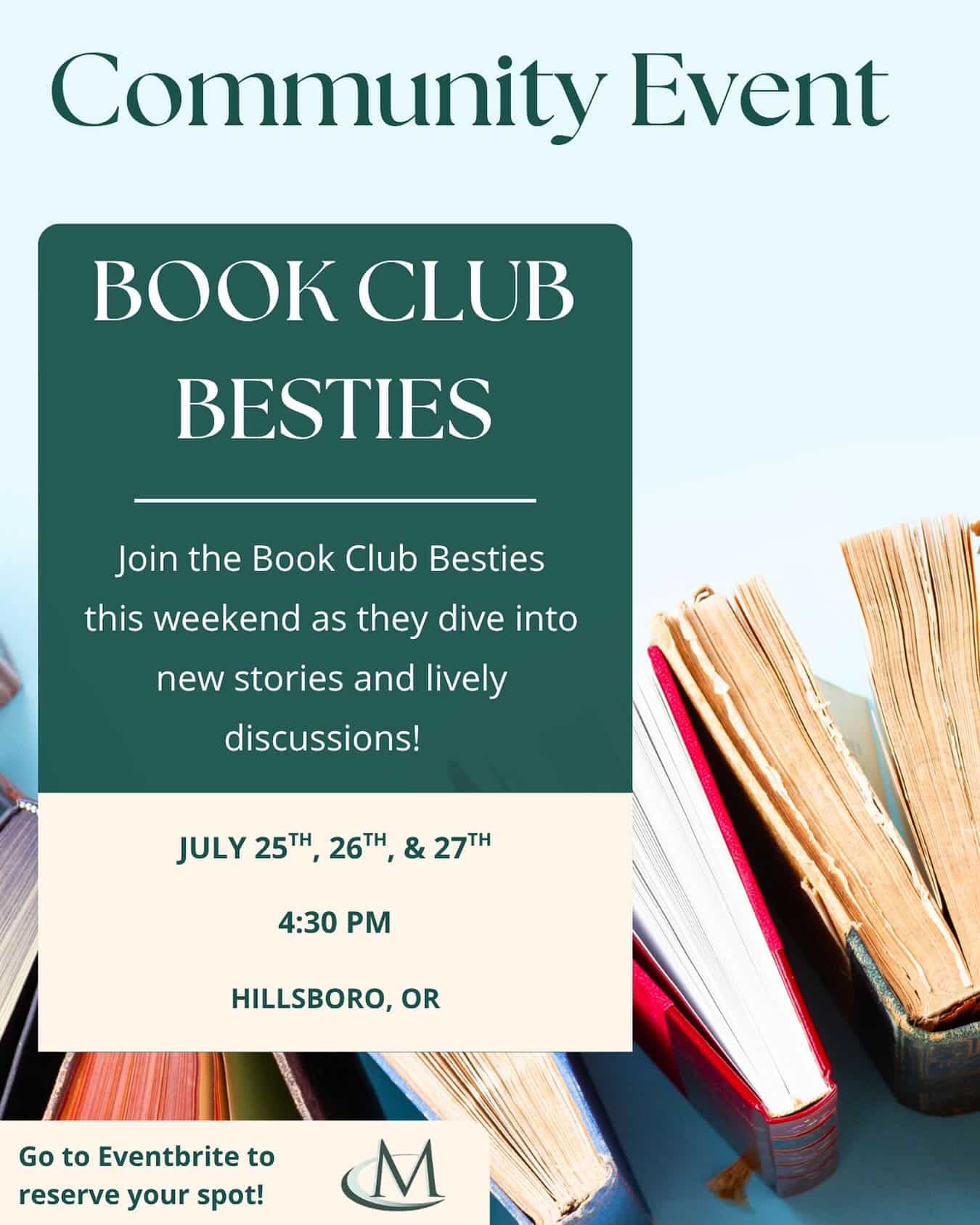 Community Event Bookclub Besties